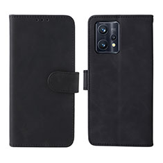 Custodia Portafoglio In Pelle Cover con Supporto L08Z per Realme 9 4G Nero