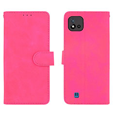 Custodia Portafoglio In Pelle Cover con Supporto L08Z per Realme C11 (2021) Rosa Caldo