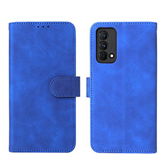 Custodia Portafoglio In Pelle Cover con Supporto L08Z per Realme GT Master 5G Blu