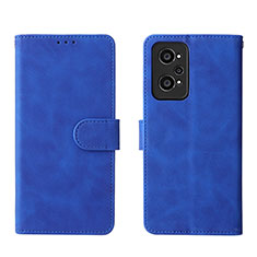 Custodia Portafoglio In Pelle Cover con Supporto L08Z per Realme GT Neo2 5G Blu