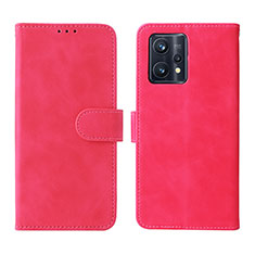 Custodia Portafoglio In Pelle Cover con Supporto L08Z per Realme Narzo 50 Pro 5G Rosa Caldo