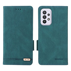 Custodia Portafoglio In Pelle Cover con Supporto L08Z per Samsung Galaxy A33 5G Verde