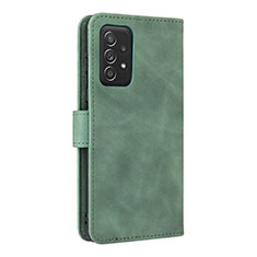Custodia Portafoglio In Pelle Cover con Supporto L08Z per Samsung Galaxy A52s 5G Verde