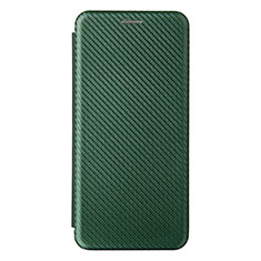 Custodia Portafoglio In Pelle Cover con Supporto L08Z per Samsung Galaxy M12 Verde