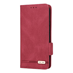 Custodia Portafoglio In Pelle Cover con Supporto L08Z per Samsung Galaxy S21 Plus 5G Rosso