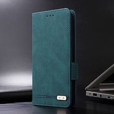 Custodia Portafoglio In Pelle Cover con Supporto L08Z per Xiaomi Redmi Note 11E Pro 5G Verde
