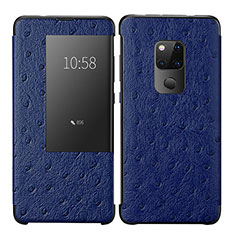 Custodia Portafoglio In Pelle Cover con Supporto L09 per Huawei Mate 20 Blu