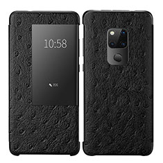 Custodia Portafoglio In Pelle Cover con Supporto L09 per Huawei Mate 20 Nero