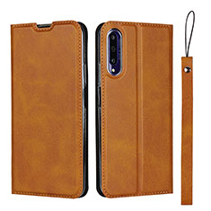 Custodia Portafoglio In Pelle Cover con Supporto L09 per Huawei P Smart Pro (2019) Arancione