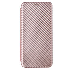 Custodia Portafoglio In Pelle Cover con Supporto L09Z per Samsung Galaxy A02s Oro Rosa