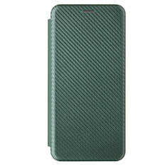 Custodia Portafoglio In Pelle Cover con Supporto L09Z per Samsung Galaxy A03s Verde