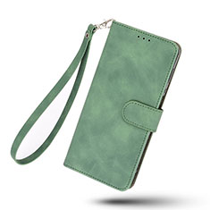 Custodia Portafoglio In Pelle Cover con Supporto L09Z per Samsung Galaxy A22 5G SC-56B Verde