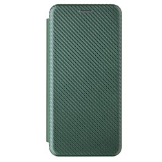 Custodia Portafoglio In Pelle Cover con Supporto L09Z per Samsung Galaxy F02S SM-E025F Verde