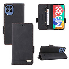 Custodia Portafoglio In Pelle Cover con Supporto L09Z per Samsung Galaxy M33 5G Nero