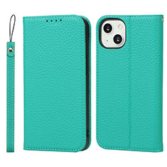 Custodia Portafoglio In Pelle Cover con Supporto L10 per Apple iPhone 14 Verde