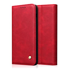 Custodia Portafoglio In Pelle Cover con Supporto L10 per Oppo A91 Rosso