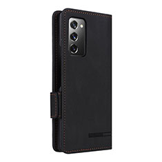 Custodia Portafoglio In Pelle Cover con Supporto L10Z per Samsung Galaxy Z Fold2 5G Nero