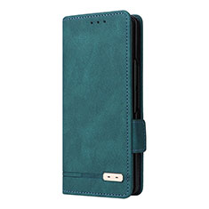 Custodia Portafoglio In Pelle Cover con Supporto L10Z per Samsung Galaxy Z Fold4 5G Verde