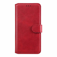 Custodia Portafoglio In Pelle Cover con Supporto L11 per Oppo A91 Rosso