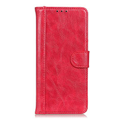 Custodia Portafoglio In Pelle Cover con Supporto L11 per Oppo Reno5 5G Rosso