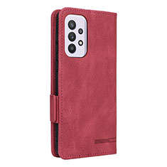 Custodia Portafoglio In Pelle Cover con Supporto L11Z per Samsung Galaxy A33 5G Rosso