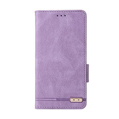 Custodia Portafoglio In Pelle Cover con Supporto L11Z per Samsung Galaxy F42 5G Viola