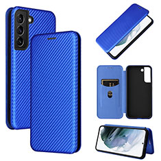 Custodia Portafoglio In Pelle Cover con Supporto L11Z per Samsung Galaxy S22 Plus 5G Blu