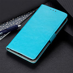 Custodia Portafoglio In Pelle Cover con Supporto L12 per Motorola Moto Edge Cielo Blu