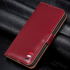 Custodia Portafoglio In Pelle Cover con Supporto L12 per Samsung Galaxy M31 Prime Edition Rosso Rosa