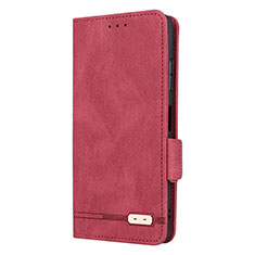 Custodia Portafoglio In Pelle Cover con Supporto L12Z per Samsung Galaxy A22 5G Rosso