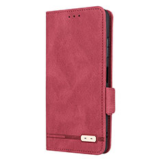 Custodia Portafoglio In Pelle Cover con Supporto L12Z per Samsung Galaxy F42 5G Rosso