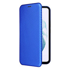 Custodia Portafoglio In Pelle Cover con Supporto L12Z per Samsung Galaxy S21 FE 5G Blu