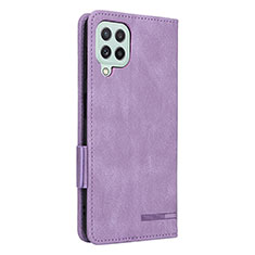 Custodia Portafoglio In Pelle Cover con Supporto L13Z per Samsung Galaxy A22 4G Viola