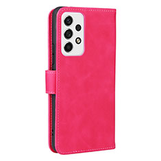 Custodia Portafoglio In Pelle Cover con Supporto L13Z per Samsung Galaxy A53 5G Rosa Caldo