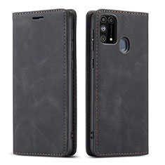 Custodia Portafoglio In Pelle Cover con Supporto L15 per Samsung Galaxy M31 Prime Edition Nero