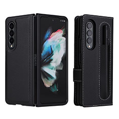 Custodia Portafoglio In Pelle Cover con Supporto L15Z per Samsung Galaxy Z Fold4 5G Nero