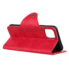 Custodia Portafoglio In Pelle Cover con Supporto L16 per Huawei Honor 30S Rosso