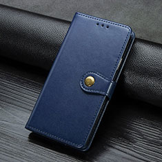 Custodia Portafoglio In Pelle Cover con Supporto L16 per Huawei P40 Lite E Blu