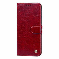 Custodia Portafoglio In Pelle Cover con Supporto L16 per Samsung Galaxy A31 Rosso