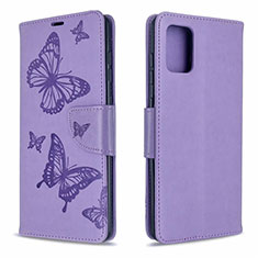 Custodia Portafoglio In Pelle Cover con Supporto L17 per Samsung Galaxy A71 4G A715 Viola