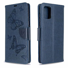 Custodia Portafoglio In Pelle Cover con Supporto L17 per Samsung Galaxy A71 5G Blu