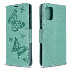 Custodia Portafoglio In Pelle Cover con Supporto L17 per Samsung Galaxy A71 5G Verde