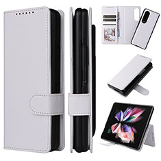 Custodia Portafoglio In Pelle Cover con Supporto L17Z per Samsung Galaxy Z Fold4 5G Bianco