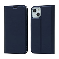 Custodia Portafoglio In Pelle Cover con Supporto L18 per Apple iPhone 13 Blu