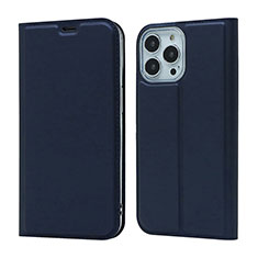 Custodia Portafoglio In Pelle Cover con Supporto L18 per Apple iPhone 14 Pro Max Blu