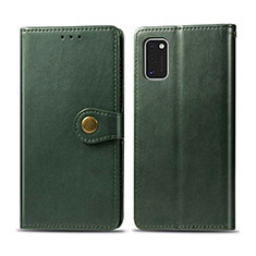 Custodia Portafoglio In Pelle Cover con Supporto L18 per Samsung Galaxy A41 Verde