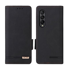 Custodia Portafoglio In Pelle Cover con Supporto L18Z per Samsung Galaxy Z Fold4 5G Nero