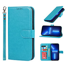 Custodia Portafoglio In Pelle Cover con Supporto L19 per Apple iPhone 13 Pro Cielo Blu