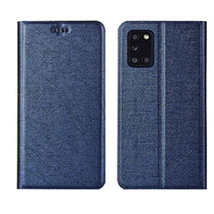 Custodia Portafoglio In Pelle Cover con Supporto L19 per Samsung Galaxy A31 Blu