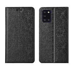 Custodia Portafoglio In Pelle Cover con Supporto L19 per Samsung Galaxy A31 Nero